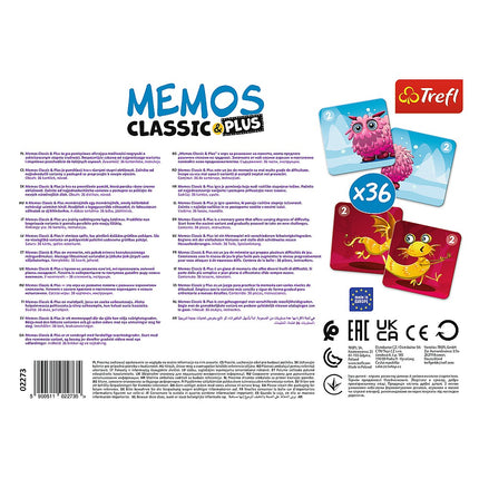 Trefl Memo Classic Plus Süße Monster