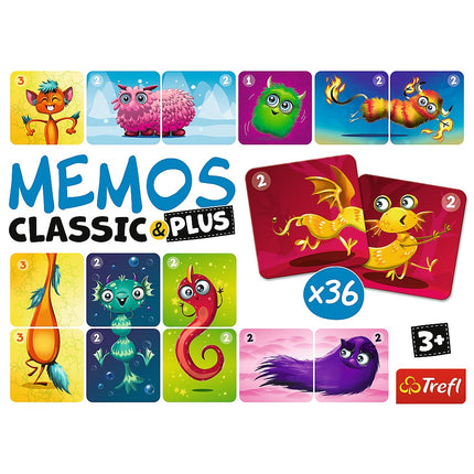 Trefl Memo Classic Plus Süße Monster
