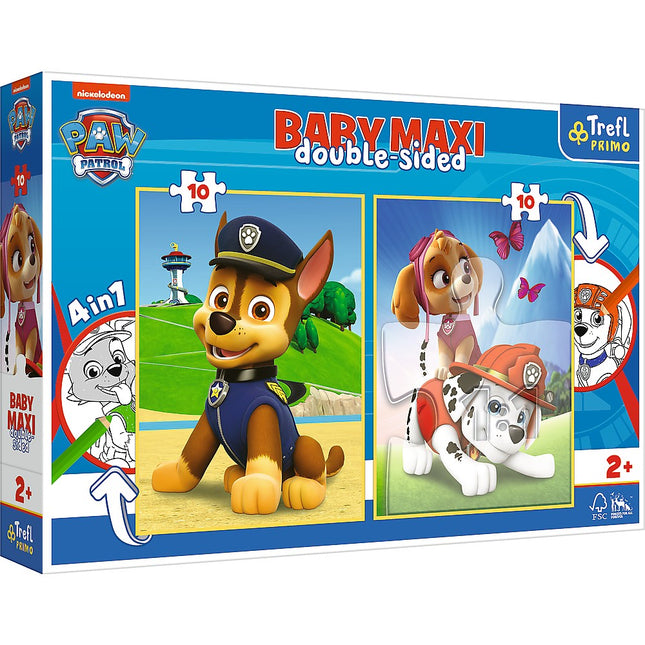 Trefl Paw Patrol Baby Maxi Puzzle, 10X2 Teile