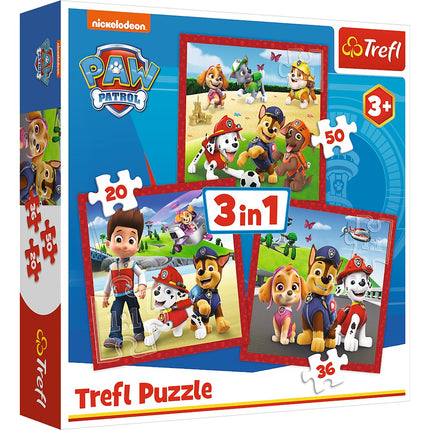 Trefl Paw Patrol Puzzle 3 In 1 Set
