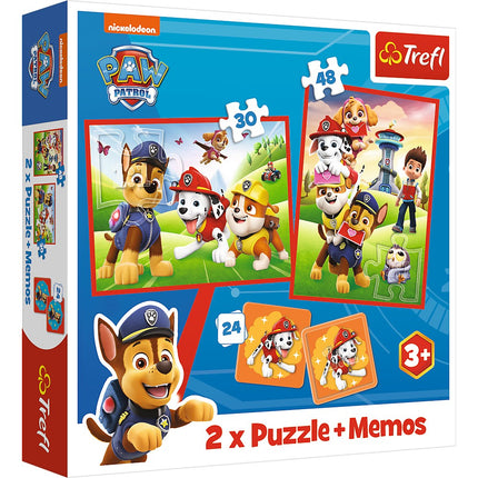 Trefl Paw Patrol Puzzle Set 30+48+M24