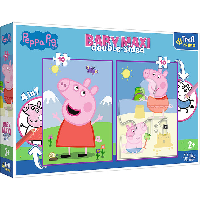 Trefl Peppa Pig Baby Maxi Puzzle, 10x2 Teile