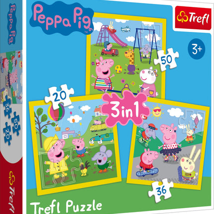 Trefl Peppa Pig Puzzle 3 In 1 Set