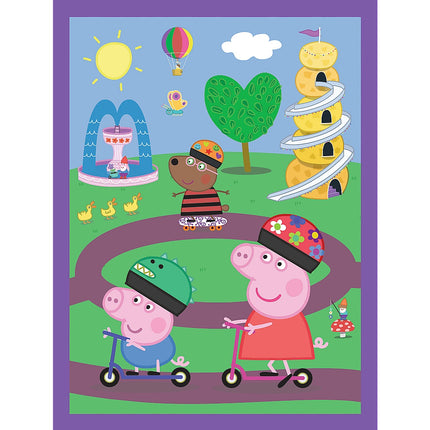 Trefl Peppa Wutz Puzzle-Set mit Memo-Karten