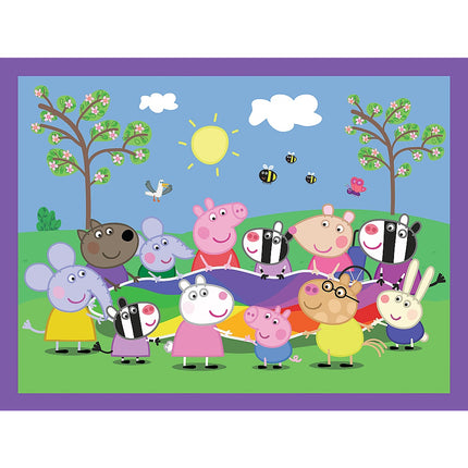 Trefl Peppa Wutz Puzzle-Set mit Memo-Karten