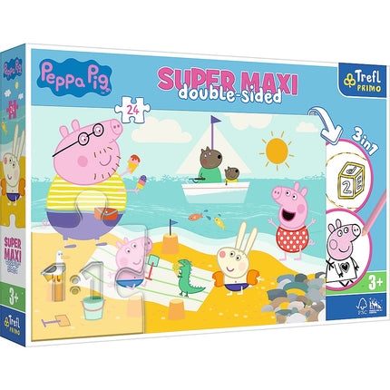Trefl Peppa Pig Super Maxi Puzzle, 24 Pcs