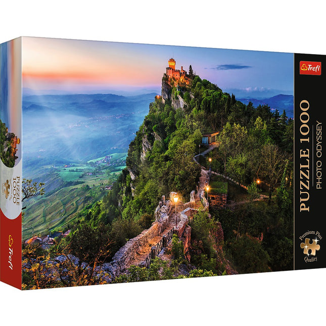 Trefl Premium Plus Puzzle Cesta-Turm, San Marino, 1000 Teile