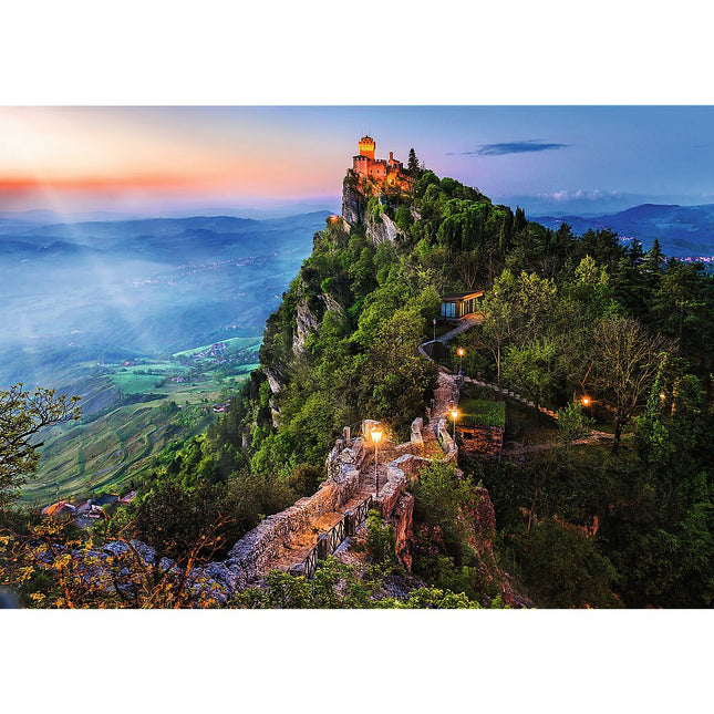Trefl Premium Plus Puzzle Cesta-Turm, San Marino, 1000 Teile