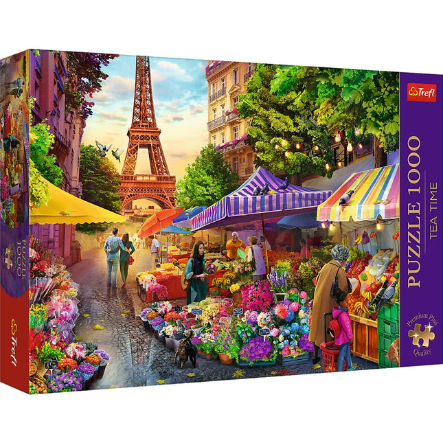Trefl Premium Plus Puzzle Blumenmarkt, Paris, 1000 Teile