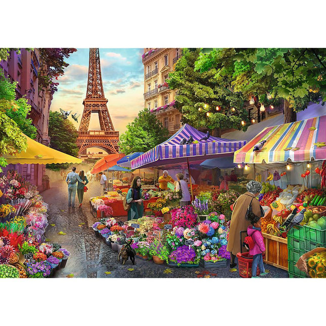 Trefl Premium Plus Puzzle Blumenmarkt, Paris, 1000 Teile