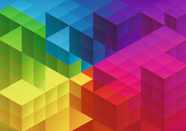Trefl Prime Puzzle Color Splash Cubic Gradient, 1000 Teile
