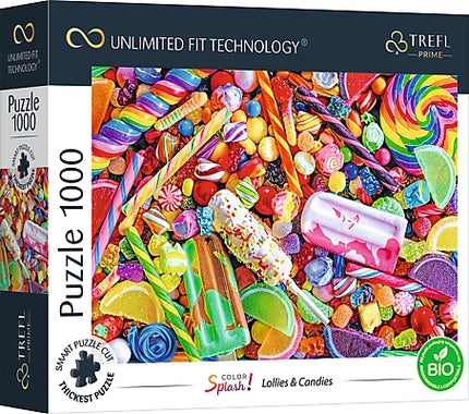 Trefl Prime Puzzle Color Splash Cubic Gradient Lollies And Candies, 1000 Teile