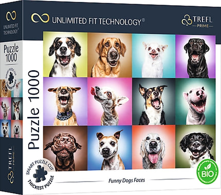 Trefl Prime Puzzle Funny Dogs Faces, 1000 Pcs
