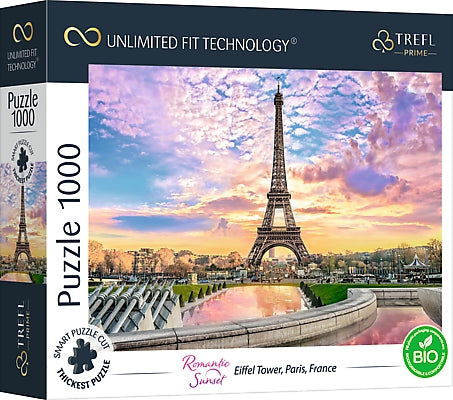 Trefl Prime Puzzle Romantischer Sonnenuntergang Eiffelturm, 1000 Teile