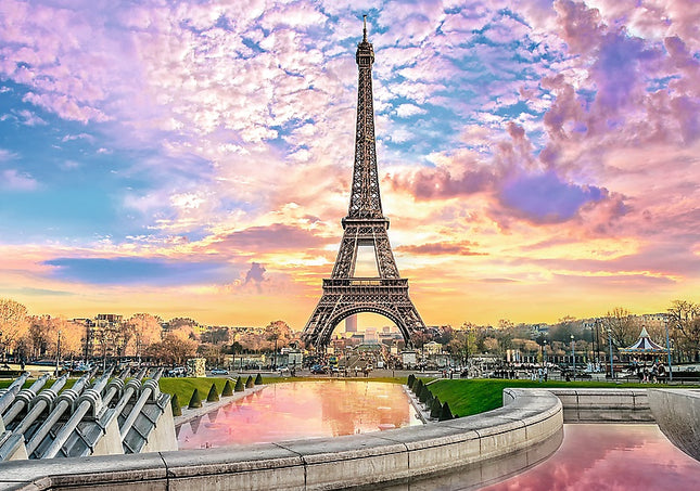 Trefl Prime Puzzle Romantischer Sonnenuntergang Eiffelturm, 1000 Teile