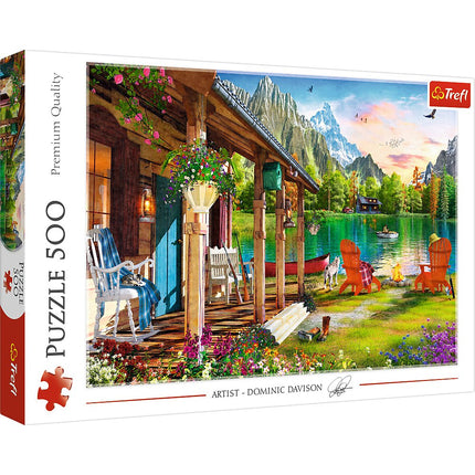 Trefl Puzzle Cabin In The Mountains 500 Pcs