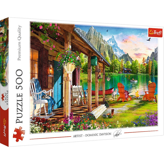 Trefl Puzzle Hütte in den Bergen 500 Teile