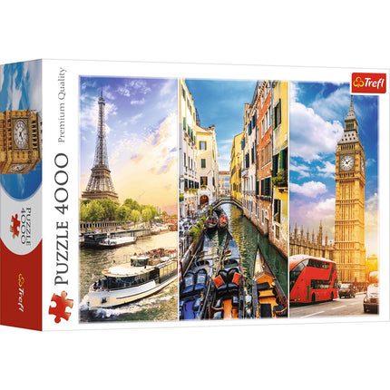 Puzzle Trefl Evropa 4000 dílků