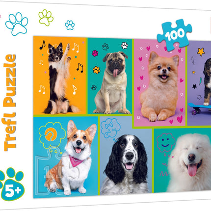 Trefl Puzzle In The Dogs World 100 Psc