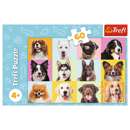Trefl Puzzle Puppies, 60 Pcs