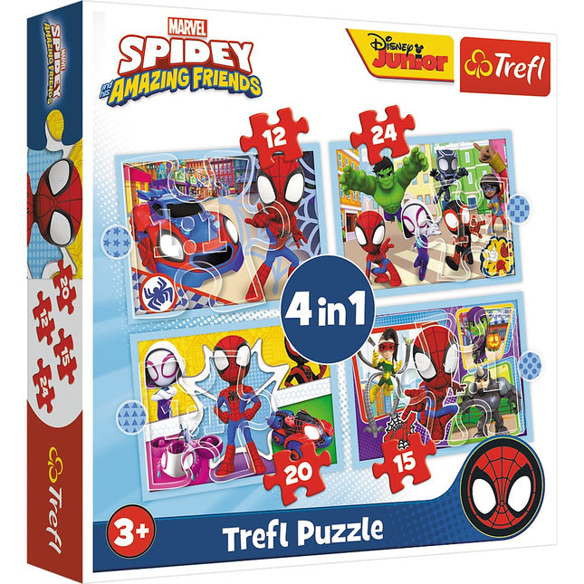 Trefl Spider-Man Puzzle-Set 4in1 Spidey