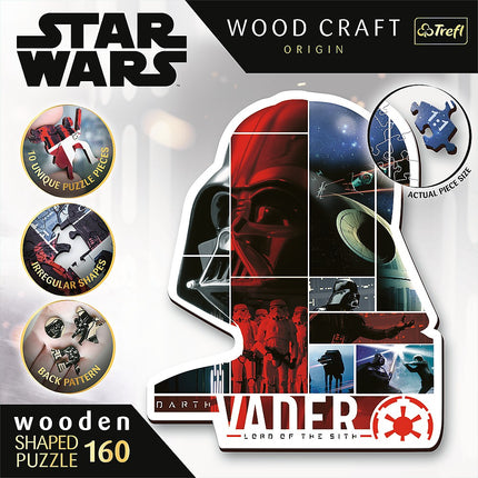 Trefl Star Wars Holzpuzzle Darth Vader 160 Teile