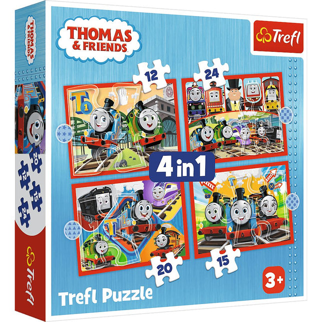 Trefl Thomas & seine Freunde Puzzle 4 in 1 Set Thomas