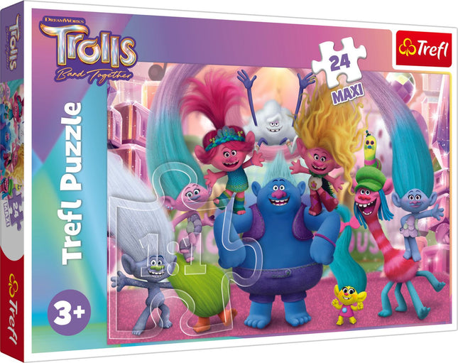 Trefl Trolls Maxi Puzzle, 24 Teile