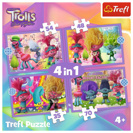 Trefl Trolls Puzzle 4-in-1 Set