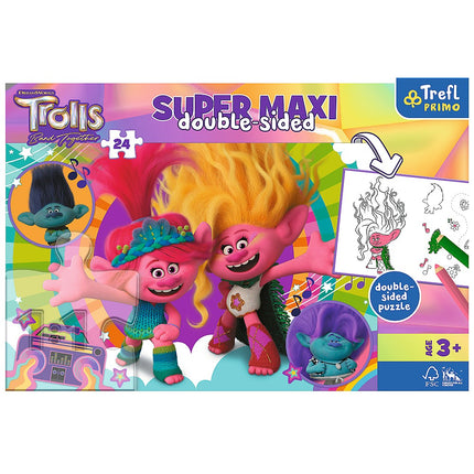 Trefl Trolls Super Maxi Puzzle, 24 Teile