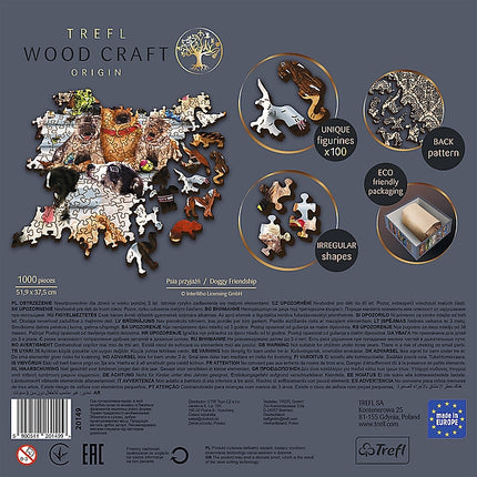 Trefl Holzpuzzle Hunde-Freundschaft 1000 Teile