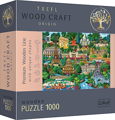 Trefl Holzpuzzle Berühmte Orte in Frankreich 1000 Teile