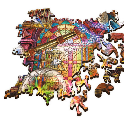 Dřevěné puzzle Trefl kouzelná komnata 1000 dílků