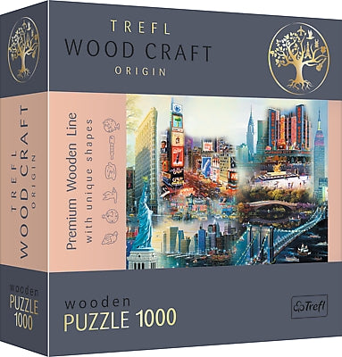 Trefl Holzpuzzle New York Collage 1000 Teile
