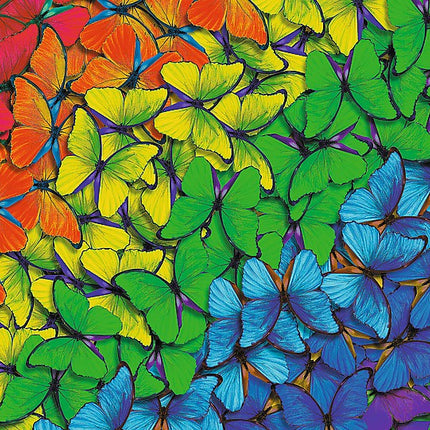 Trefl Holzpuzzle Regenbogen-Schmetterlinge 500+1 Teile