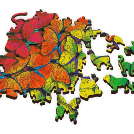 Trefl Holzpuzzle Regenbogen-Schmetterlinge 500+1 Teile