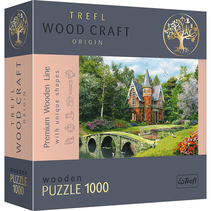 Dřevěné puzzle Trefl viktoriánský dům 1000 dílků