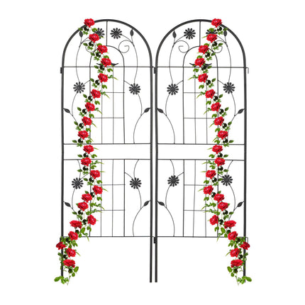 Rankgitter 150 cm 2er Set schwarz