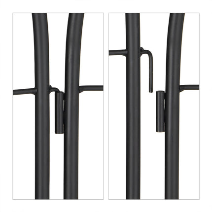 Rankgitter 150 cm 2er Set schwarz