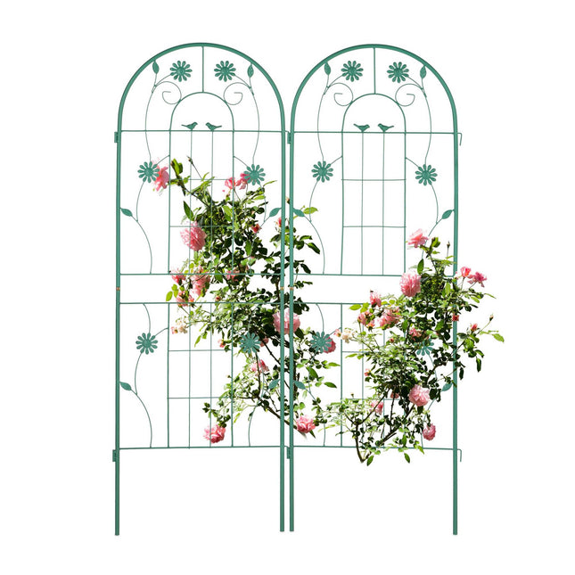 Rankgitter 150 cm 2er Set grün