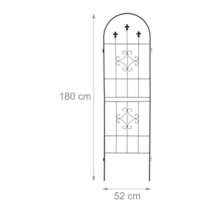 Rankgitter 180 cm 2er Set schwarz