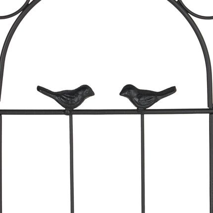 Treillis 180 cm lot de 2 noir