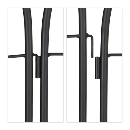 Rankgitter 200 cm 2er Set schwarz