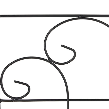 Treillis 220 cm lot de 2 noir