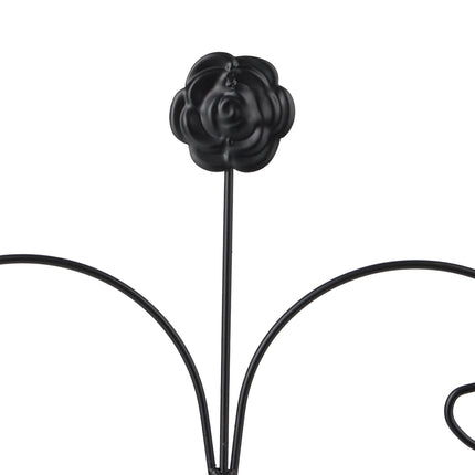 Treillis 220 cm lot de 2 noir