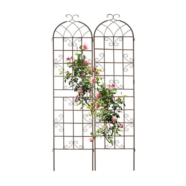 Rankgitter 220 cm 2er Set braun