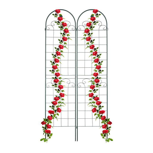 Trellis 220 cm set of 2 green
