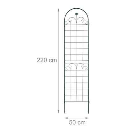 Rankgitter 220 cm 2er Set grün