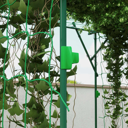 Gartenspalier aus Edelstahl – Dreieckig, 223x223x223 cm