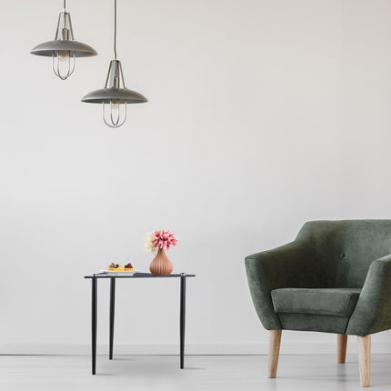 Table d'appoint triangulaire en verre
